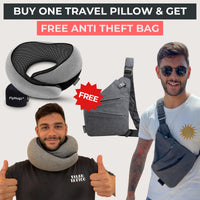 Gray Pillow + Gray Bag