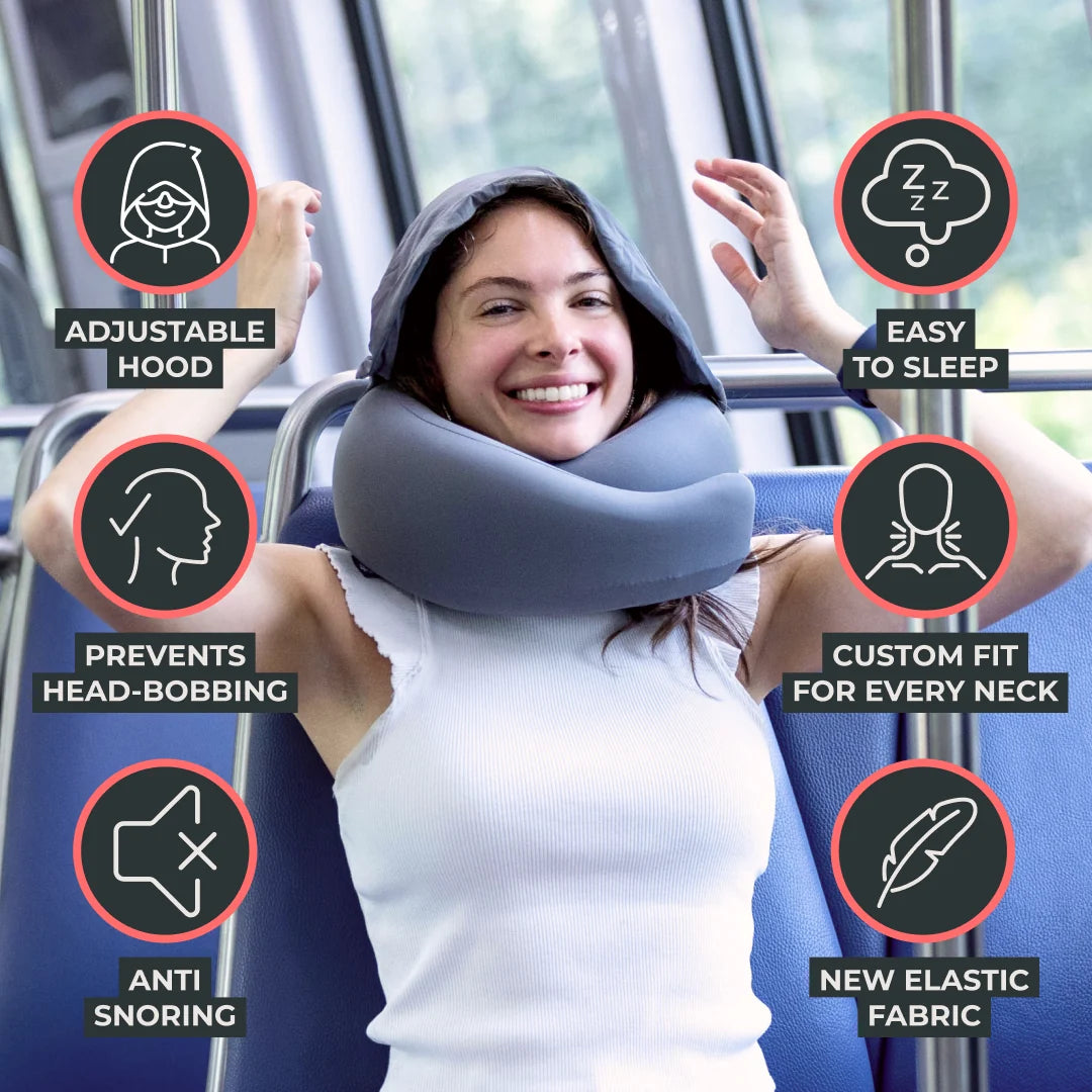 FlyHugz® 2.0 Hooded Travel Pillow (Retail)