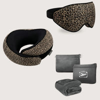Leopard + Gray Blanket