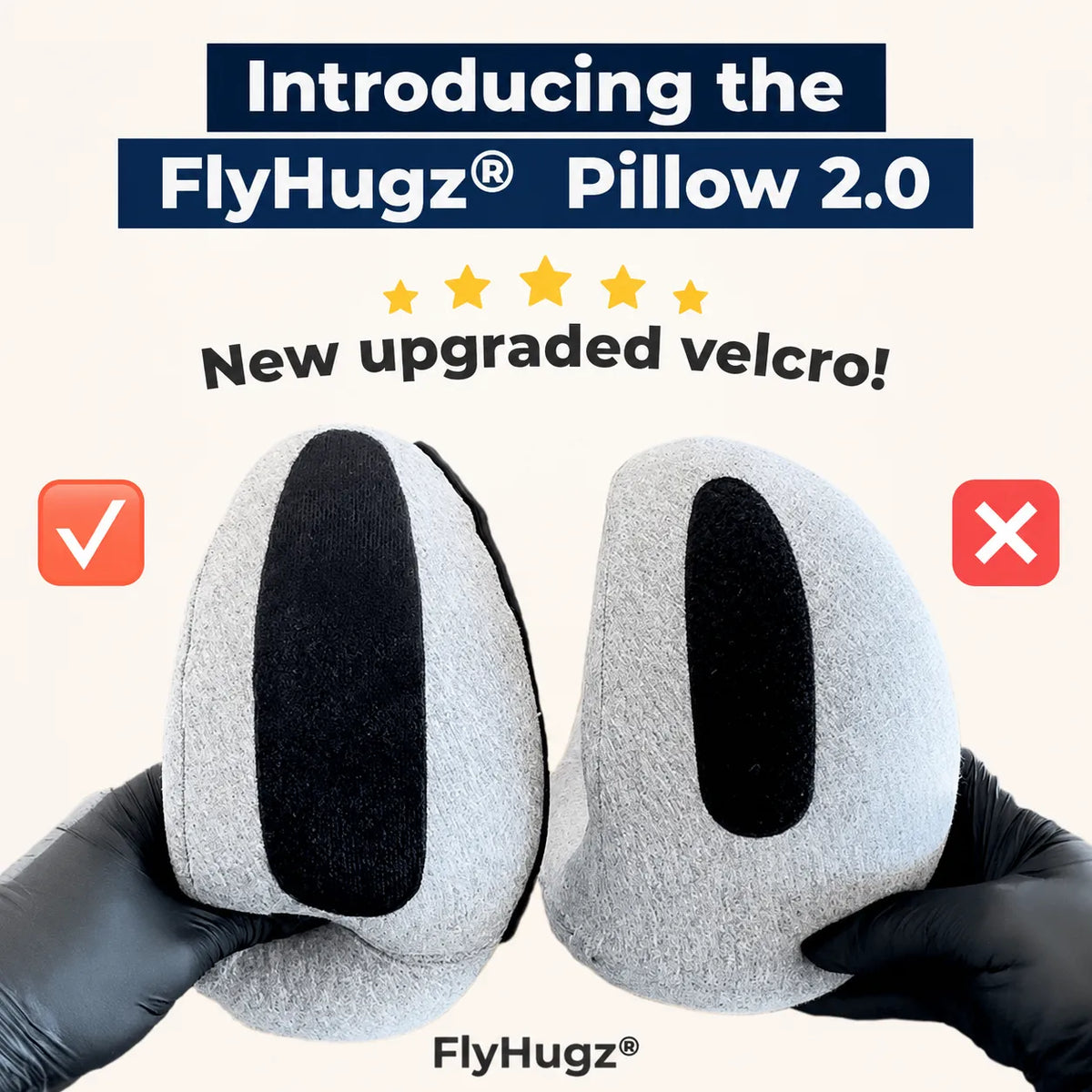 The Original FlyHugz® Travel Pillow (Retail)
